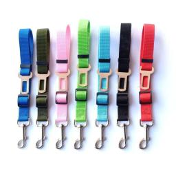 Retrátil Pet Car Seat Belt, arnês ajustável e trela, Essential Car Travel Supplies, proteja o seu cão enquanto viaja - Image 5