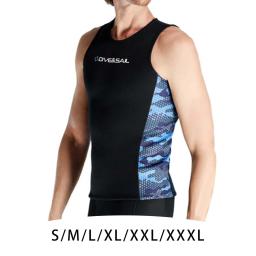 Colete de roupa de mergulho masculino, colete de mergulho sem mangas, esportes aquáticos, 2 mm moderno, neoprene, - Image 4