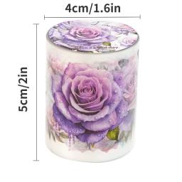 Fitas de Mascaramento Washi Japonesas, Flores, Cenário, Rosa, Diário, Planejador, Adesivo DIY, Fita PET, Diário, Scrapbooking, 2m por Rolo - Image 6