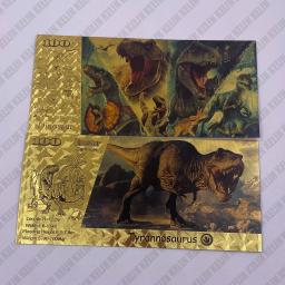 Moedas de Ouro do Período Jurássico, Dinossauros, Tyrannosaurus Collectibles Presente para Crianças, Coleção Grande Menino, Bonito, 6 Tipos - Image 4