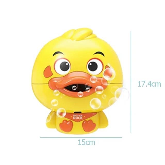 Máquina de Bolhas Pato Musical para Banho Infantil - 12 Músicas Clássicas