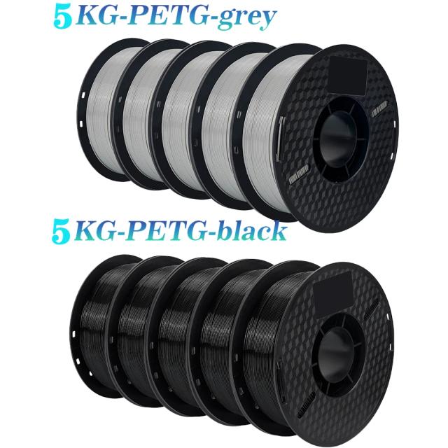Filamento PETG 1.75mm 10kg para Impressão 3D - Ecológico, Sem Emaranhados e Embalagem a Vácuo, Alta Qualidade 22lbs