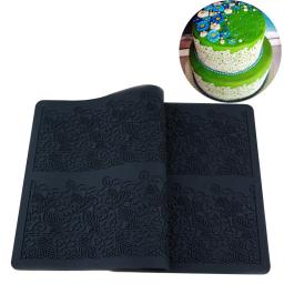 Molde do bolo do Fondant do silicone, Molde gravado do bolo, Sugar Lace Mat, Ferramenta de decoração do bolo - Image 2
