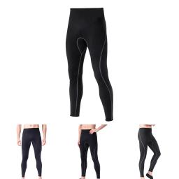 Calça de neoprene preta masculina, 3mm, mergulho, mergulho, surf, natação, calças quentes, leggings, body completo - Image 5