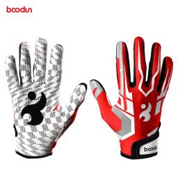 Boodun-Luvas de rugby antiderrapante com dedo inteiro para homens e mulheres, esportes ao ar livre, futebol americano, beisebol, 1 par - Image 1