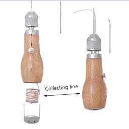 Kit de costura de couro Awl Ferramentas artesanais, máquina de costura manual Speedy Lock Stitcher, Conjunto de agulhas de rosca DIY Shoemaker Canvas Repair Tool - Image 4