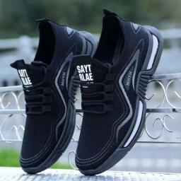 Tênis de corrida antiderrapante respirável masculino, tênis casual masculino, sapatos simples ao ar livre, novo, para primavera - Image 2
