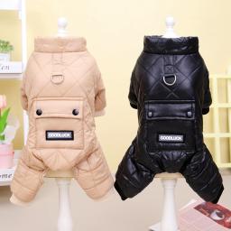 Inverno roupas para cães de estimação à prova dwaterproof água quente pet para baixo casaco macacão roupas para cachorro pequeno chihuahua francês bulldog outfit - Image 1