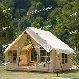 Avançado Panda Air Grande Tenda Telhado ao ar livre, mais adequado para 1-6 Pessoas, Camping Air Pole, Barraca de Algodão, Reunião Familiar - Image 2