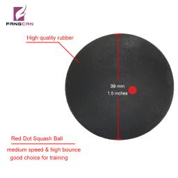 Profissional Bola De Squash De Borracha para Iniciante ou Treinamento, Raquete De Squash, Ponto Vermelho, Azul, Amarelo Dot, Velocidade Rápida, 1Pc - Image 3