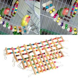 Escada de madeira para pássaros, 18cm, brinquedo para periquito, periquito, papagaio, papagaio, pet fornecimentos - Image 2