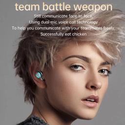 Fone de ouvido Bluetooth sem fio X1, fones de ouvido ao ar livre, 5.3 com display de carregamento, Touch Control Earbuds para música - Image 6