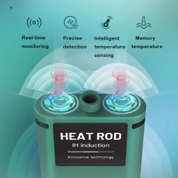 Haste de aquecimento de água ajustável para aquário e mergulho, aquecedor de aquário, Smart LED Temperature Display, 1200W - Image 3