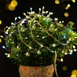 Usb fogos de artifício led luzes da corda 8 modos controle remoto guirlanda luzes de fadas festa de casamento natal jardim decorações para casa - Image 3