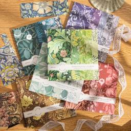 Papel de fundo floral tamanho grande, Material decorativo, Diário, Álbum, Scrapbooking, 40 peças - Image 2