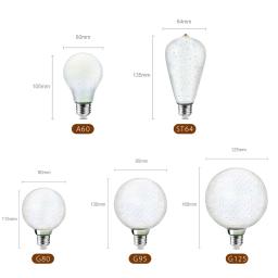 Lâmpadas incandescentes LED para decoração de férias, efeito de fogos de artifício 3D, lâmpada retro vintage, E27, AC 110V, 220V, G80, G125 - Image 5