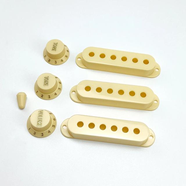 Capa de Captador de Guitarra Elétrica ST de Bobina Única com Controle de Volume, Tom e Suporte Multicolorido