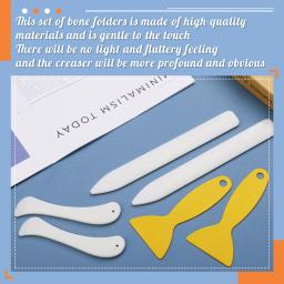 IMZAY-Bone Folders Crease Makers, Ferramenta de Pontuação, Papel Creaser para Fazer Artesanato, Quilting, Leathercraft, encadernação, 3 pcs, 4 pcs, 6 pcs - Image 3