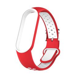 Pulseira de silicone para xiaomi mi banda 5, 6, esportes, respirável, substituição, duas cores - Image 6