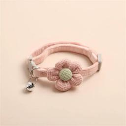 Desenhos animados arco Bell para Pet, Coleira de segurança, cão pequeno e gato, Flores lindas Bell, Suprimentos - Image 1