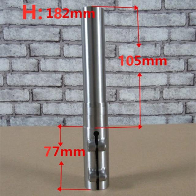 Extensor de Haste de Titânio para Guidão Ajustável CNC - Acessório Elevador para Bicicletas