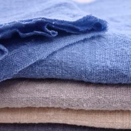 Tecido de algodão de linho fino de cor sólida, material orgânico, linho natural puro para costura, DIY, roupas artesanais, patchwork - Image 5