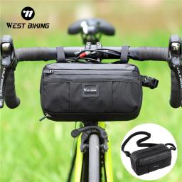 Oeste Biking-Multifunções Bicicleta Guiador Bag, Cintura Ombro, Ciclismo Quadro Bag, Grande Capacidade, MTB, Road Bike Acessórios - Image 1