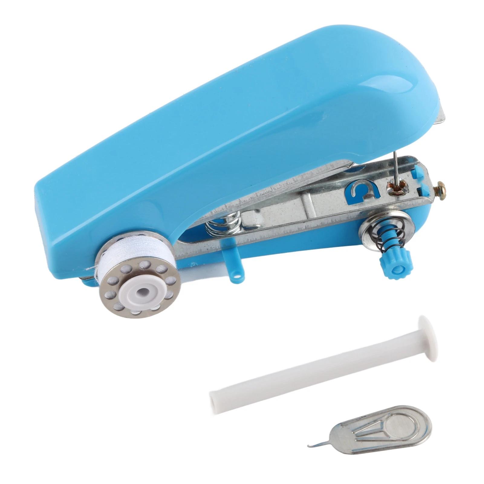 Máquina de costura portátil, esgoto manual, leve, portátil, alimentação automática, estrutura compacta para uso doméstico, ao ar livre, viagem - Image 1