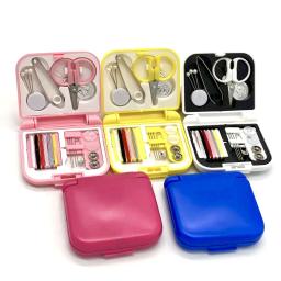 Mini Kits De Viagem De Ferramentas De Costura, Botões Portáteis Pinos, Caixas De Armazenamento De Costura, Trabalho Doméstico Manual, Tesoura, Dedal, Conjunto De Linhas De Agulha - Image 1