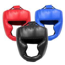Capacete de boxe completo para crianças e adultos, treinamento Muay Thai, chapelaria Sparring Boxing, equipamento de ginástica, guarda-cabeça de Taekwondo - Image 1