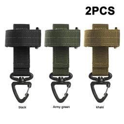 Luvas de Nylon Multi-purpose com Gancho, Luvas Táticas ao Ar Livre, Corda de Escalada, Anti-lost, Camping, Hanging Buck, Safety Clip, Trabalho, 2 pcs - Image 1