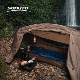 Sonuto-Barraca de acampamento para única pessoa, nylon leve, abrigo tático com mosquiteiro, anti-mosquito, campo impermeável - Image 6