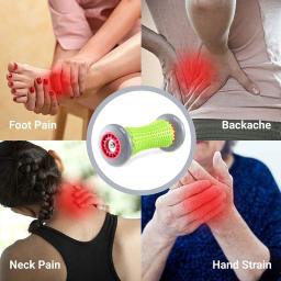 Massageador de pés rolo de massagem yoga bola de massagem plantar fáscia rolo relaxamento muscular para esporte bolas de fitness conjunto de exercício corporal - Image 5
