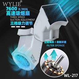 WYLIE-Exaustor com Luz, Poderoso Absorvente de Fumaça, Fumos para Microscópios, PCB Board Repair, Soldagem Smoke Removal Tool, WL-217 - Image 1