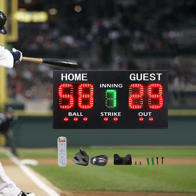 Placar Digital Leve para Treinamento de Beisebol ao Ar Livre para Jogadores Remotos