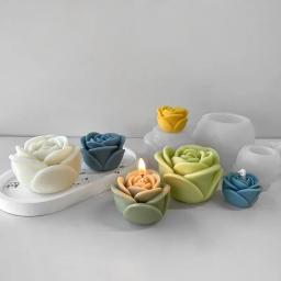 2024 nova flor molde de vela de silicone 3d peônia flor sabão gesso resina fundição molde diy bolo de chocolate ferramenta de cozimento presente de casamento - Image 3