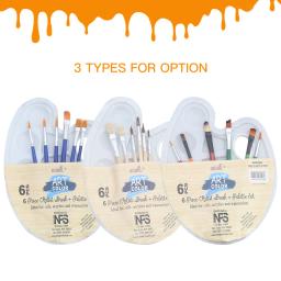 Paleta de Forma Redonda de Plástico Branco, Bandeja de Pintura para Segurar e Misturar Cores, Óleo Acrílico Aquarela - Image 4