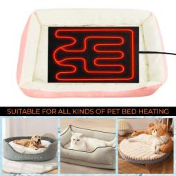 25x30 cm usb almofada de aquecimento quente dobrável aquecida folha à prova dwaterproof água assento de carro esteira almofada pet réptil inverno ao ar livre quente suprimentos para animais estimação - Image 1