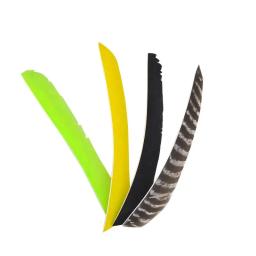Tiro com arco com pena de Turquia real para caça e tiro, seta real Fletching, asa direita, alta qualidade, 26 a 29 cm - Image 2