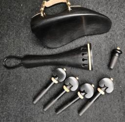 Viola Peças Acessórios Set, Up Well Chinrest Pegs, Tailpiece Endpin com braçadeira, cauda Gut, afinador fino, 15-16" - Image 6