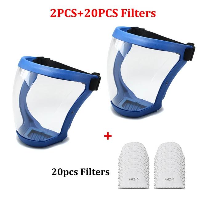 Protetor Facial Transparente Anti-Respingo e Anti-Embaçante - Proteção Completa