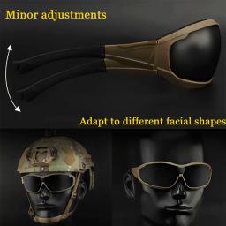 Óculos de sol tático Windproof, Óculos militares, Air Gun Color, Tiro bala, Jogos de guerra, Proteção ocular, Óculos para motocicletas - Image 6