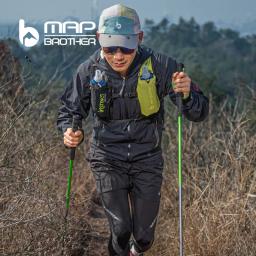 Mapa irmão m3031 n-pole dobrável bloqueio rápido pólos de trekking caminhadas pólo corrida ao ar livre bengala 7075 liga de alumínio - Image 4
