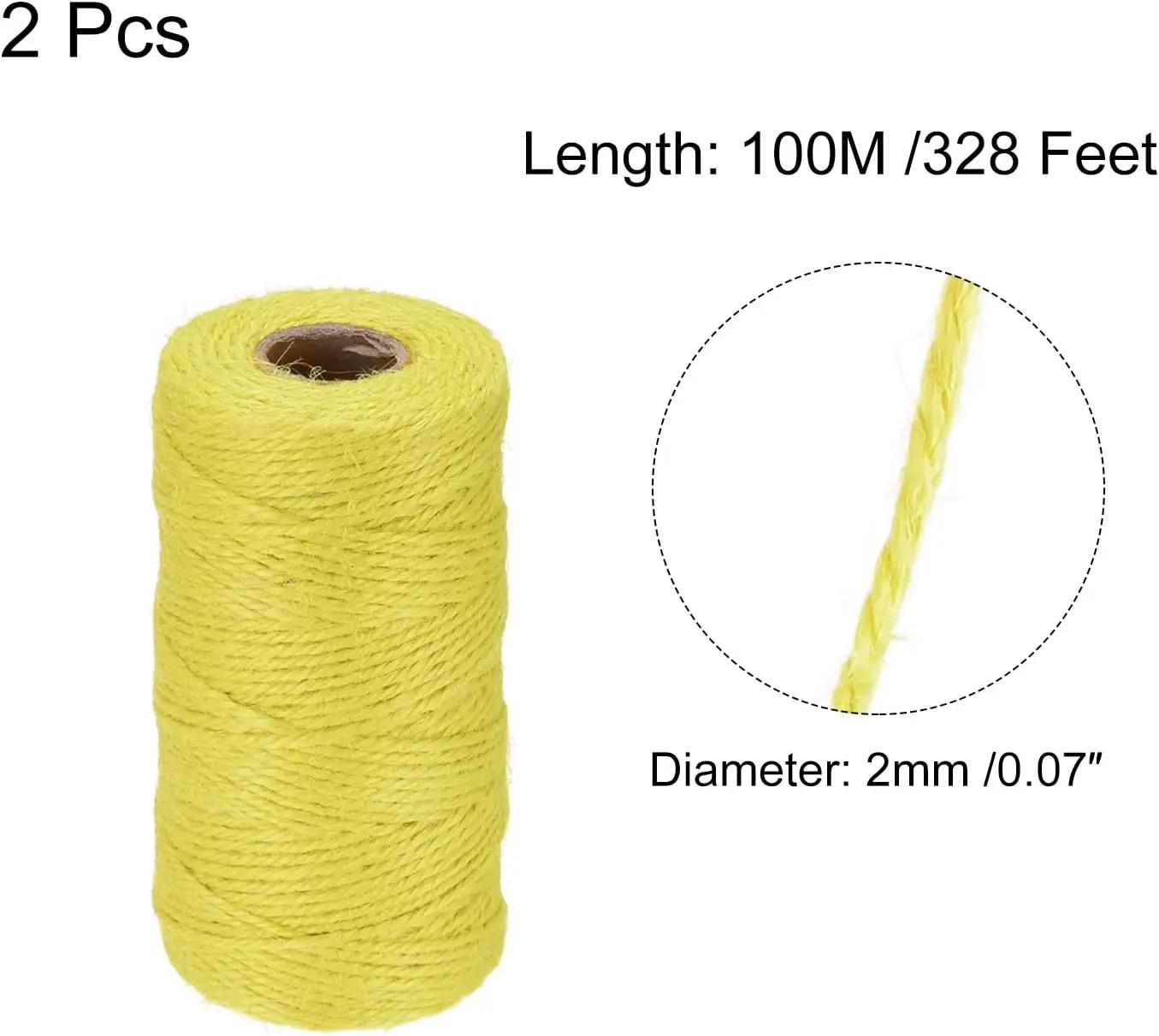 Fio de juta para presentes Embrulho e Embalagem, Eco-friendly, 100% Fibra Natural, 3Bly Cânhamo, Corda de Sisal - Image 1