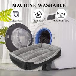 ATUBAN-Rectangle cama do cão lavável, confortável e respirável Pet Bed, cães grandes e médios - Image 4