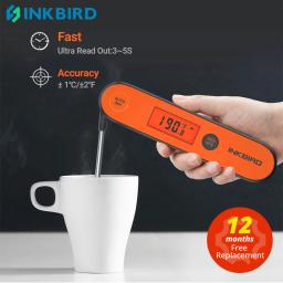 Vendas Combo! Termômetro digital para churrasco com retroiluminação e calibração, Utensílio de cozinha, impermeável, recarregável, IHT-1P - Image 1