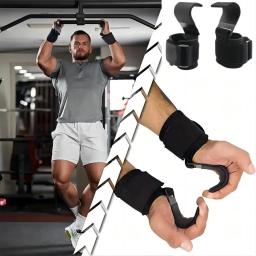 Luvas Deadlift e Almofadas, Alternativa no Ginásio de Fitness, Power Training, Levantamento de Peso, Ganchos de Pulso, Correias para Máximo Apoio Aderência - Image 5