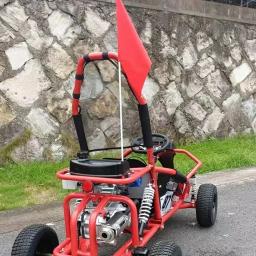 Barato UTV Gas 125CC 4 Rodas Go Kart Crianças Off Road Buggy Para Crianças e Adultos - Image 6