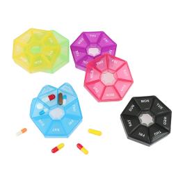 Casos De Comprimidos De Plástico Portátil, Tablet Titular, Candy Box, Tablet Dispenser, Pill Container, Organizador De Viagem, 7 Dias - Image 2