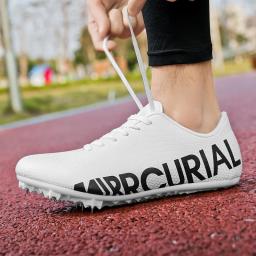 Sapatos profissionais de atletismo, Tênis cravados antiderrapantes, Sapatos de treinamento leve, Sapatos confortáveis de pato mandarim - Image 3